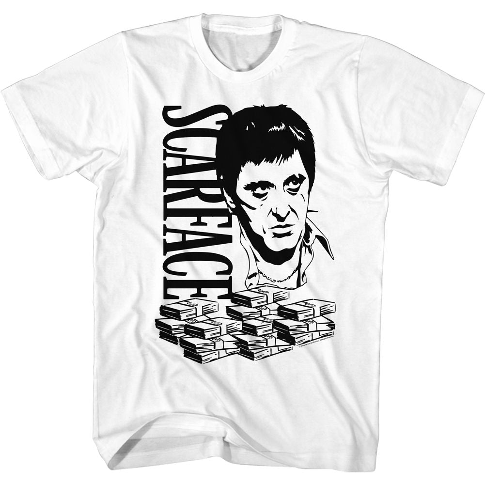 Wholesale Scarface Movie Bigtony White Adult T-Shirt