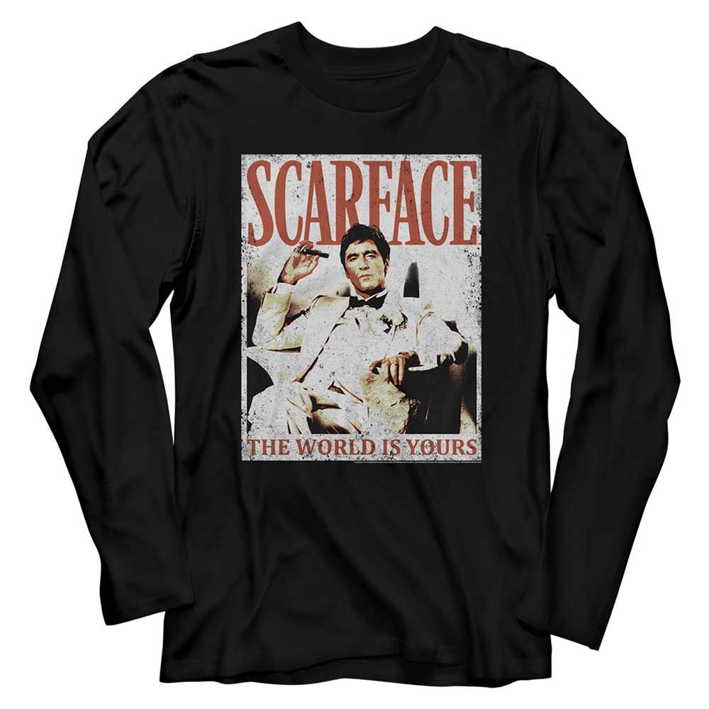 Wholesale Scarface Movie Always Black Adult Long Sleeve T-Shirt