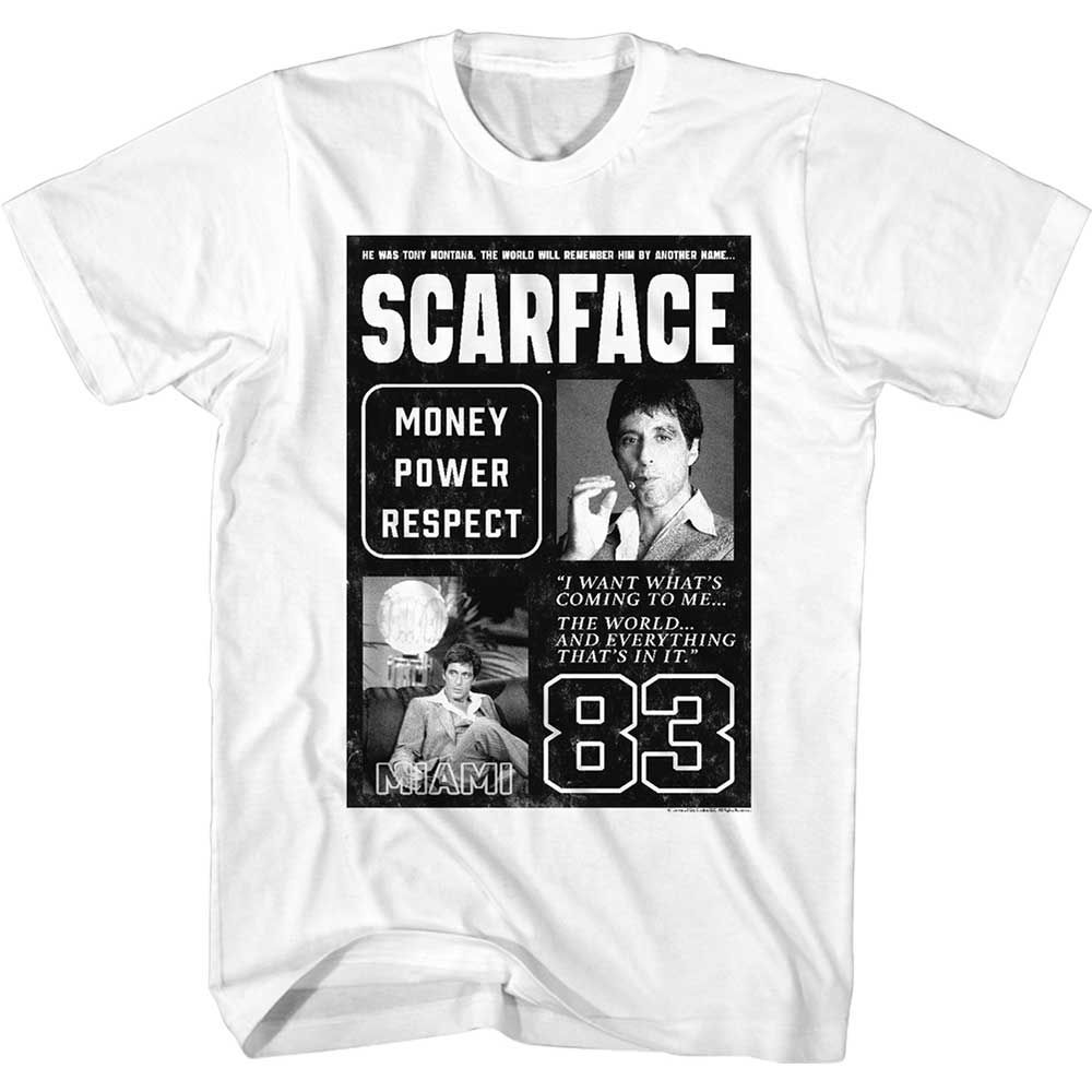 Wholesale Scarface Movie Another Name White Adult T-Shirt