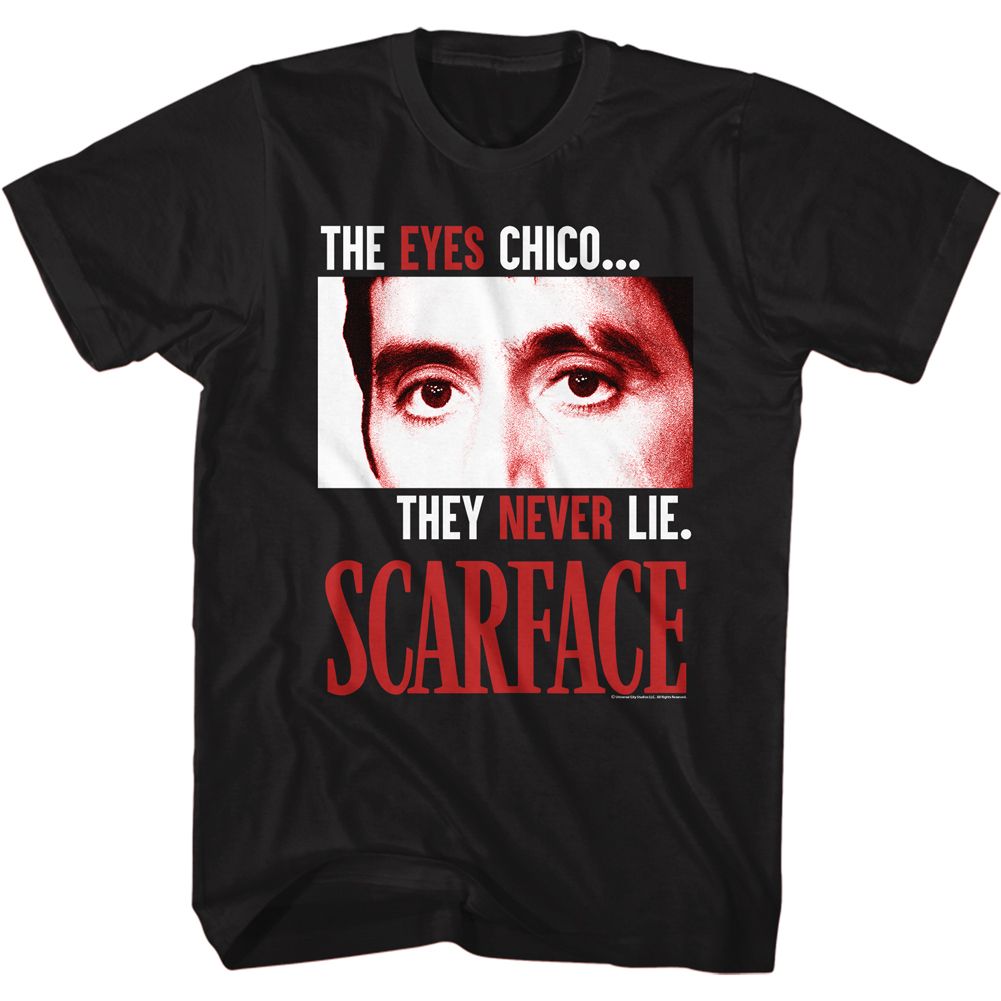 Wholesale Scarface Movie the Eyes Never Lie Black Adult T-Shirt