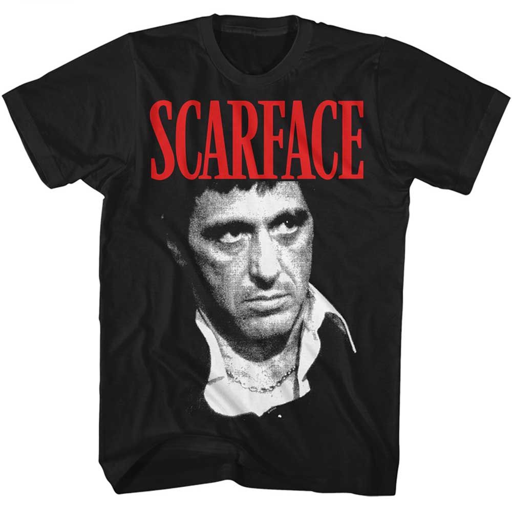 Wholesale Scarface Movie Face Black Adult T-Shirt