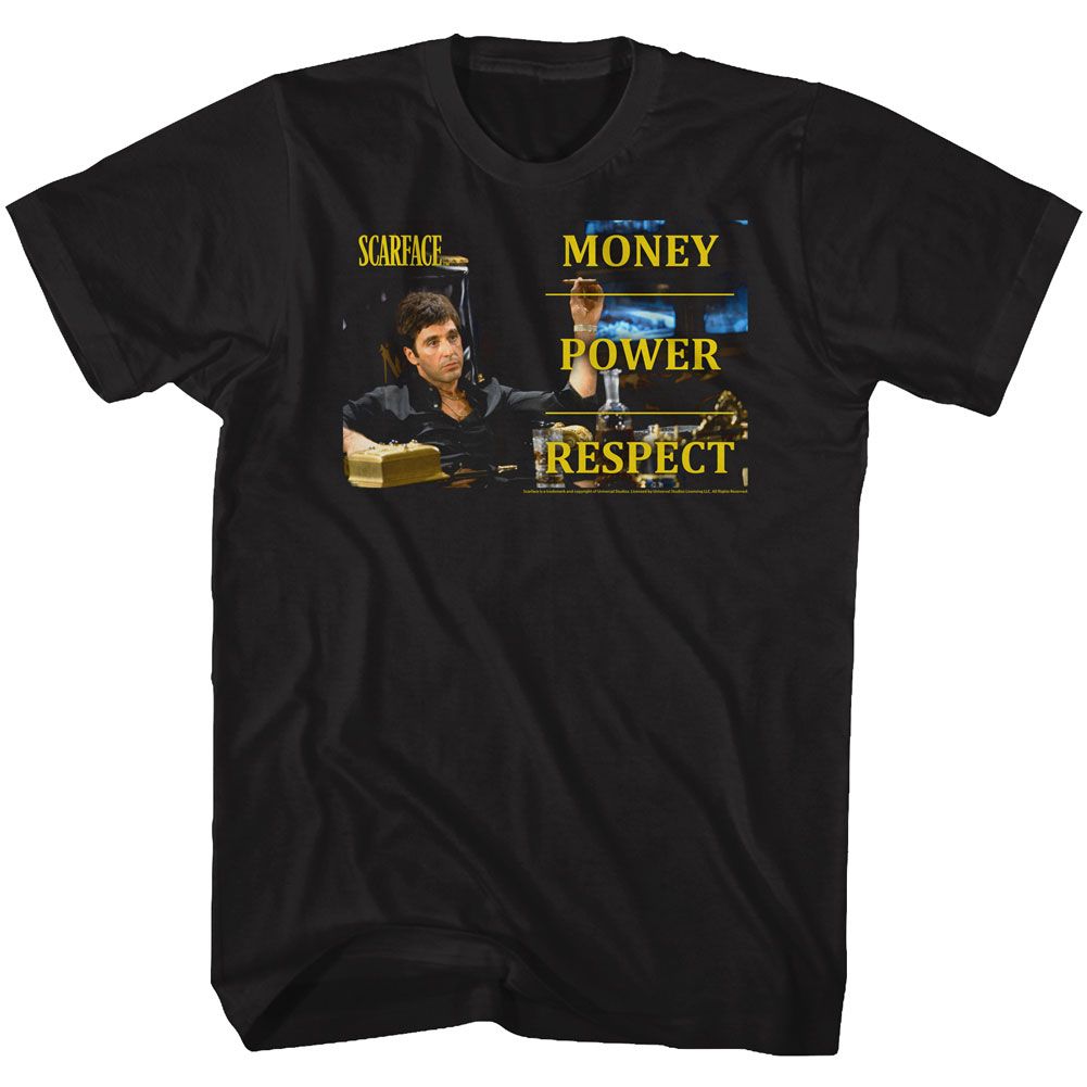 Wholesale Scarface Movie Monpowres Black Adult T-Shirt