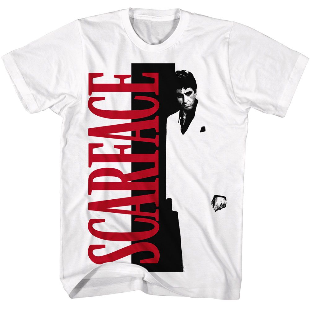 Wholesale Scarface Movie Sf Split White Adult T-Shirt