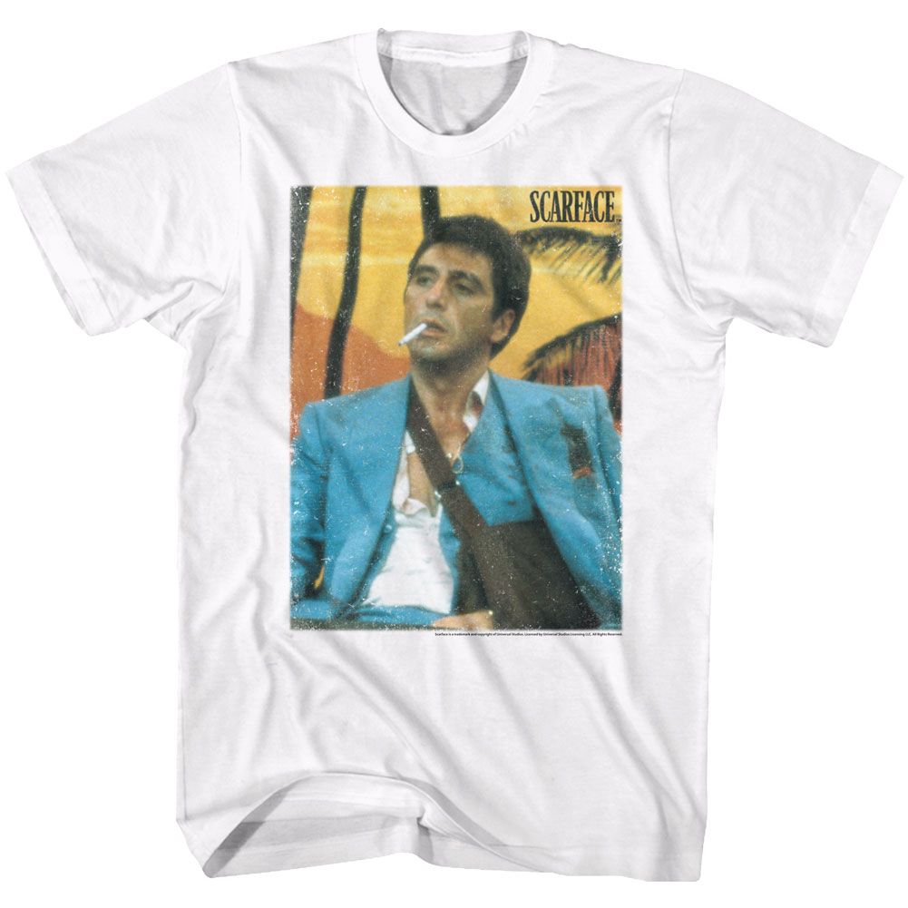 Wholesale Scarface Movie Cig White Adult T-Shirt