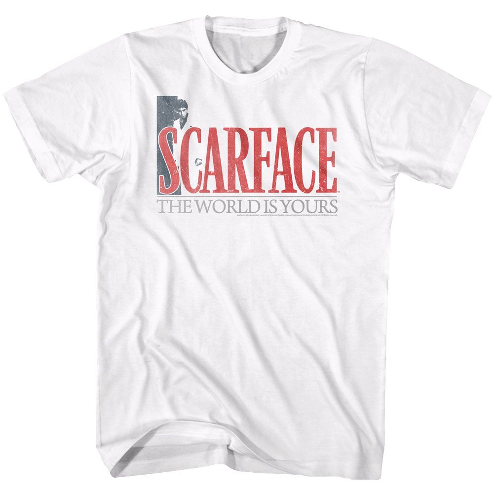 Wholesale Scarface Movie the World DIY White Adult T-Shirt