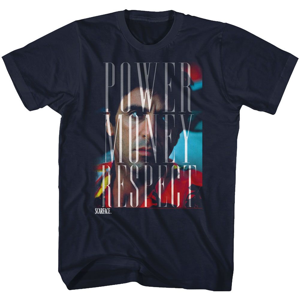 Wholesale Scarface Movie PMR Navy Adult T-Shirt