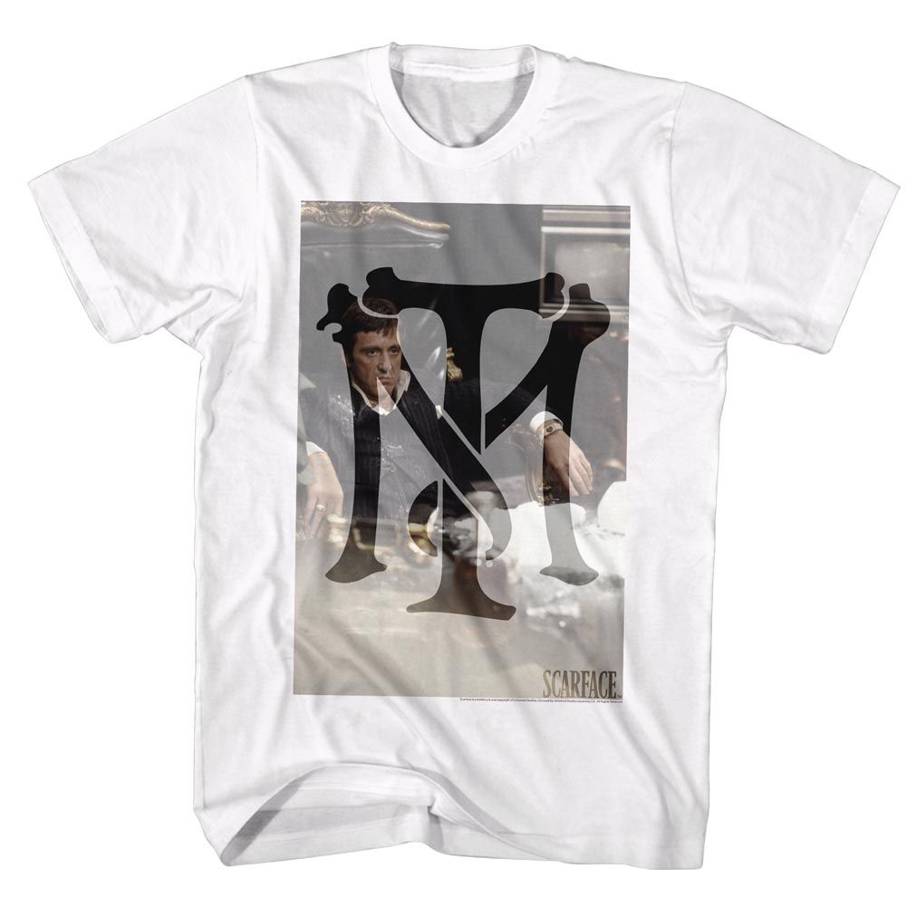 Wholesale Scarface Movie Tony Montana White Adult T-Shirt