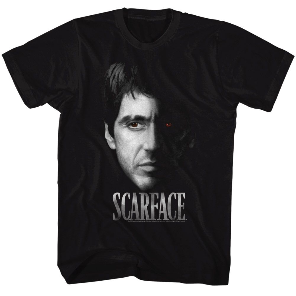 Wholesale Scarface Movie Red Eye Black Adult T-Shirt