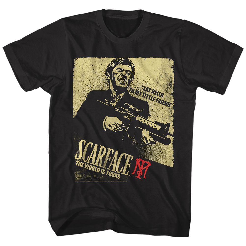 Wholesale Scarface Movie Action Black Adult T-Shirt