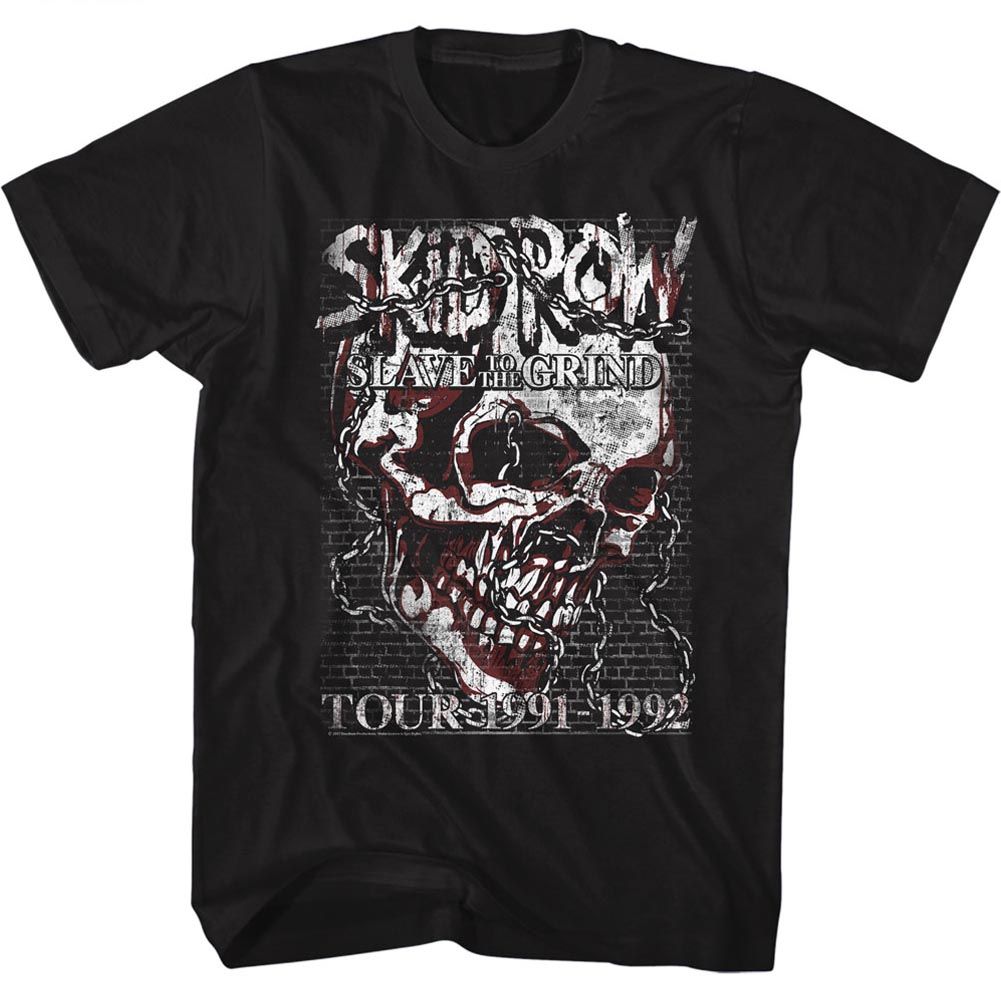 Wholesale Skid Row Skull Chain T-Shirt