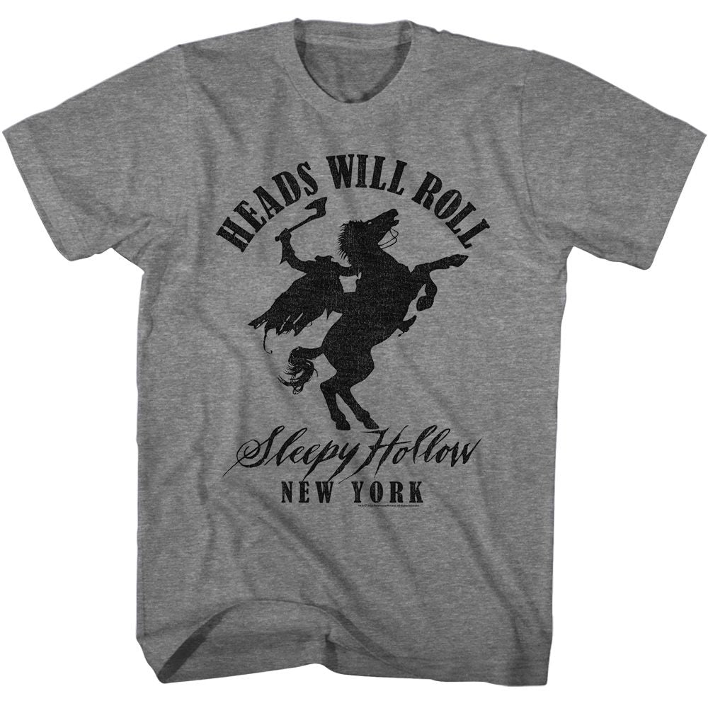 Wholesale Sleepy Hollow Movie New York Heather Graphite Adult T-Shirt
