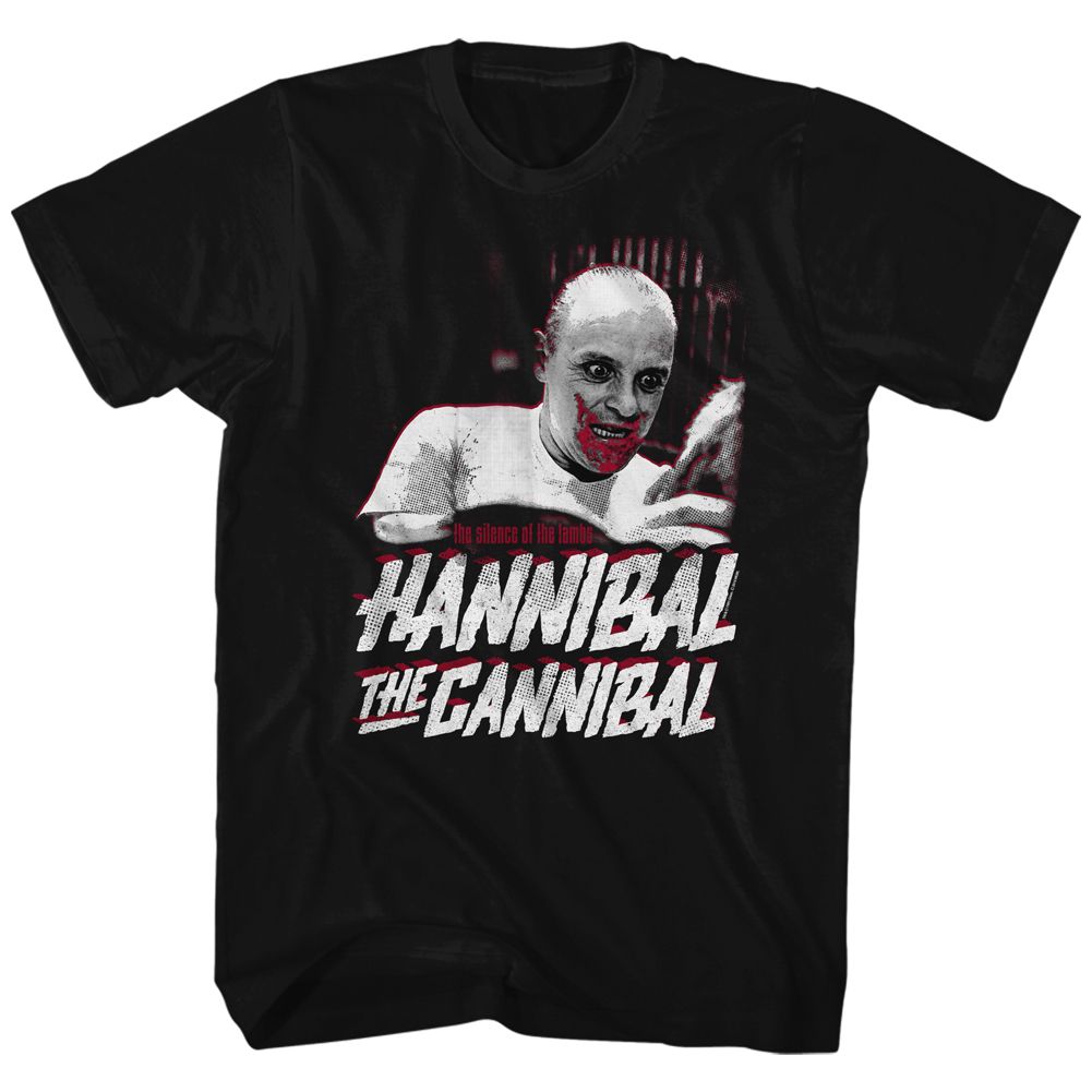 Wholesale Silence of the Lambs Movie the Cannibal Black Adult T-Shirt