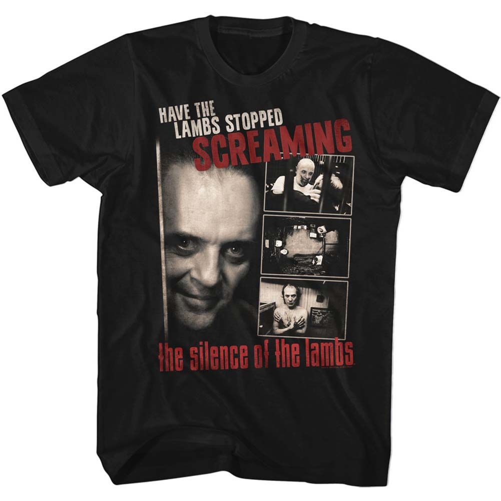 Wholesale Silence of the Lambs Movie Screaming Black Adult T-Shirt