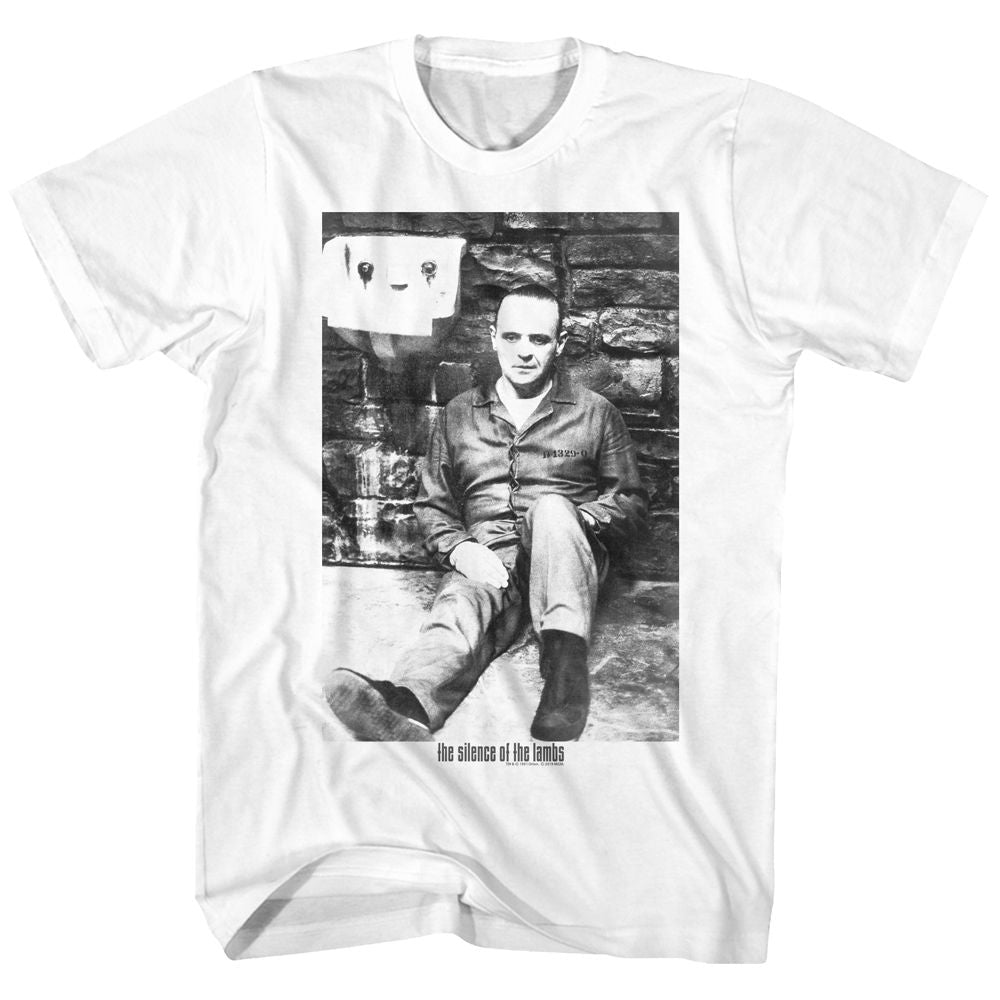 Wholesale Silence of the Lambs Movie Lecter White Adult T-Shirt
