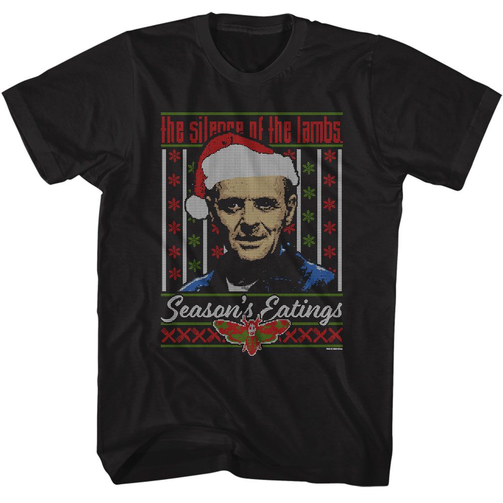 Wholesale Silence of the Lambs Movie Silence Lecter Ugly Sweater Black Adult T-Shirt