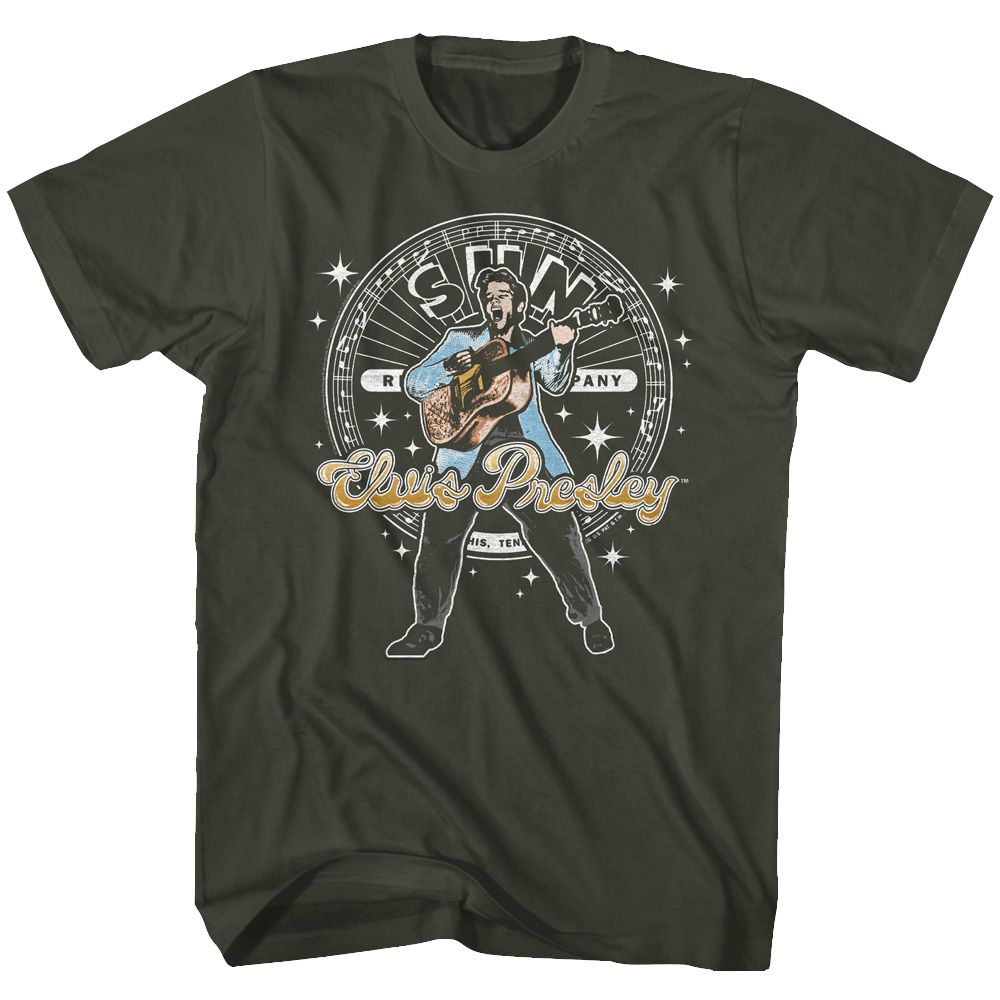 Wholesale Sun Records Elvis Circle and Sparkles T-Shirt
