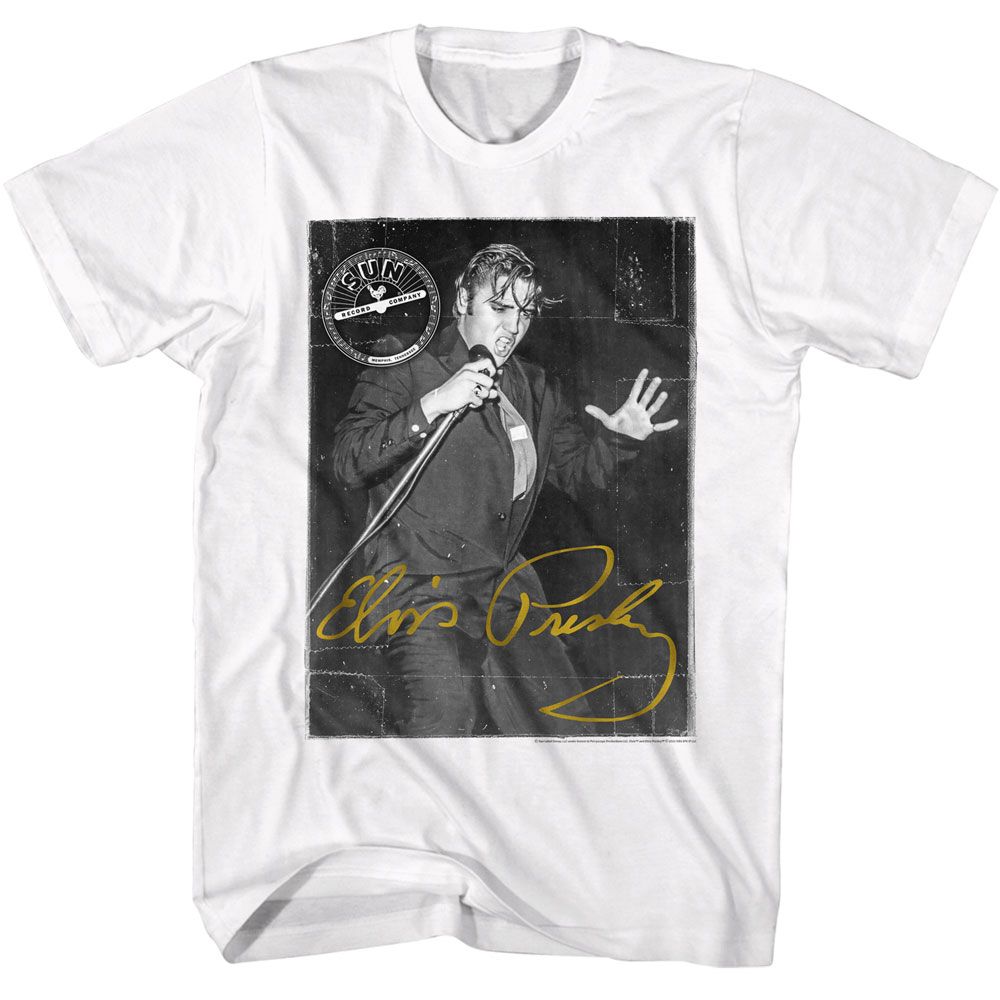 Wholesale Sun Records Elvis Gold Signature T-Shirt