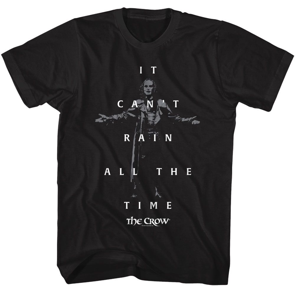 Wholesale The Crow Movie Cant Rain Quote and Photo Black Adult T-Shirt