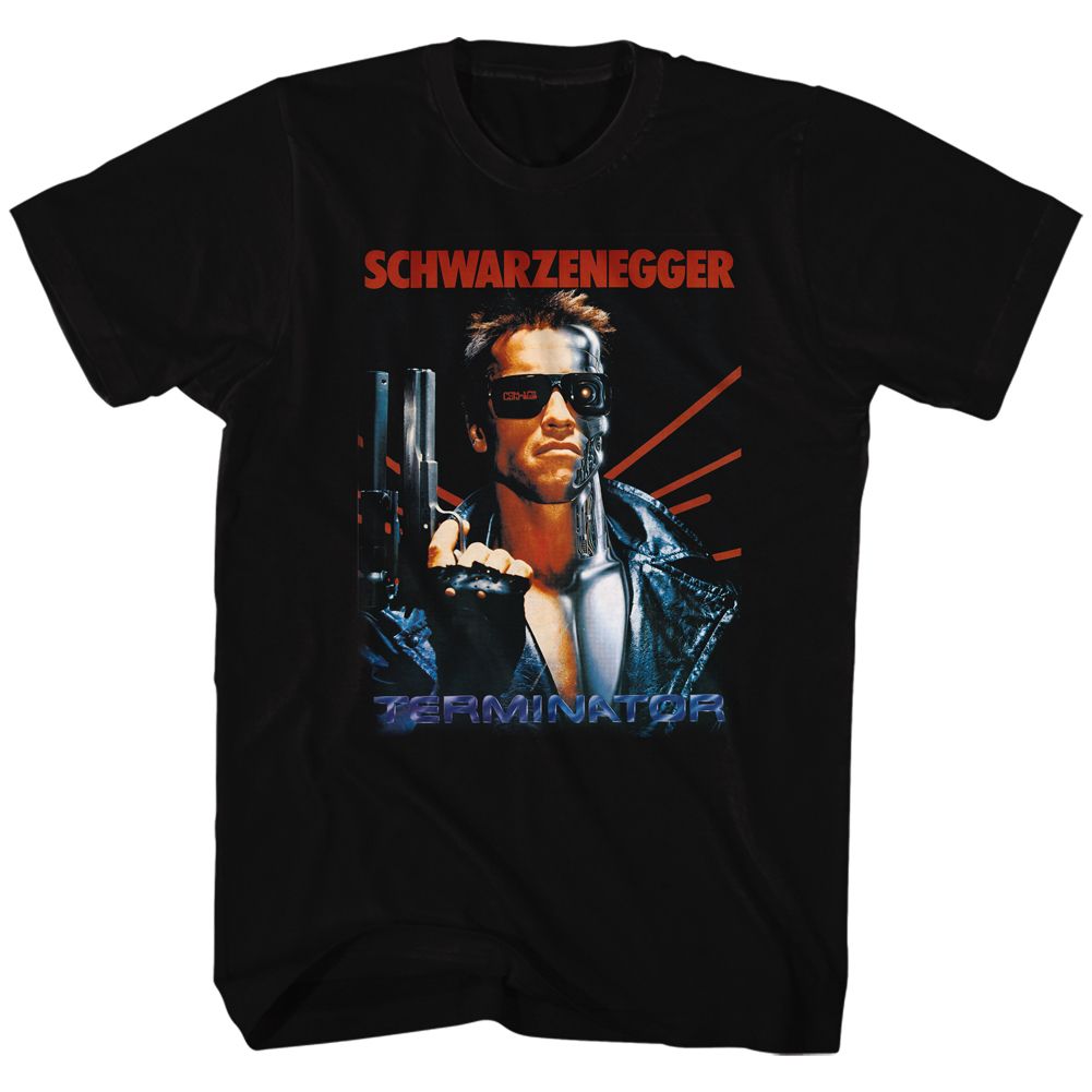 Wholesale Terminator Schwarz Black Adult T-Shirt