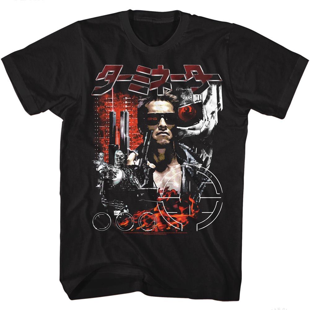Wholesale Terminator Collageinator Black Adult T-Shirt