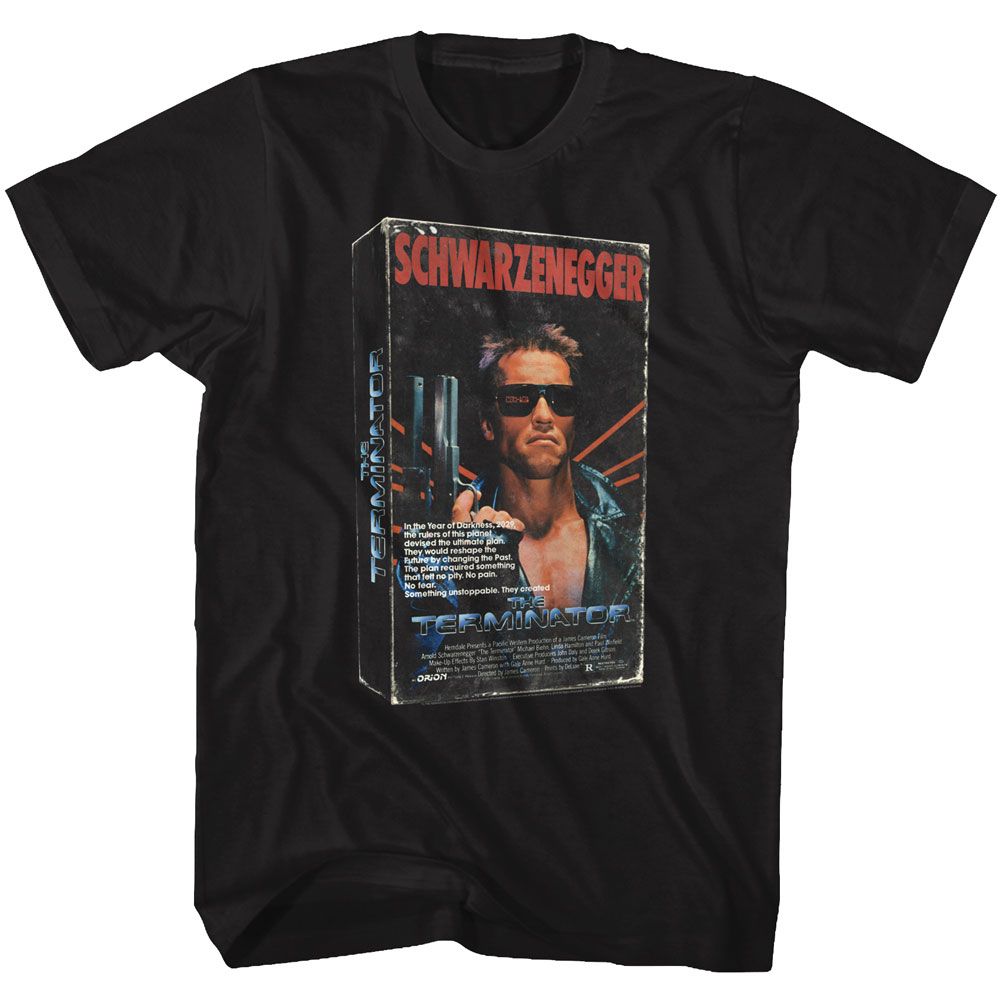 Wholesale Terminator VHS 3D Black Adult T-Shirt