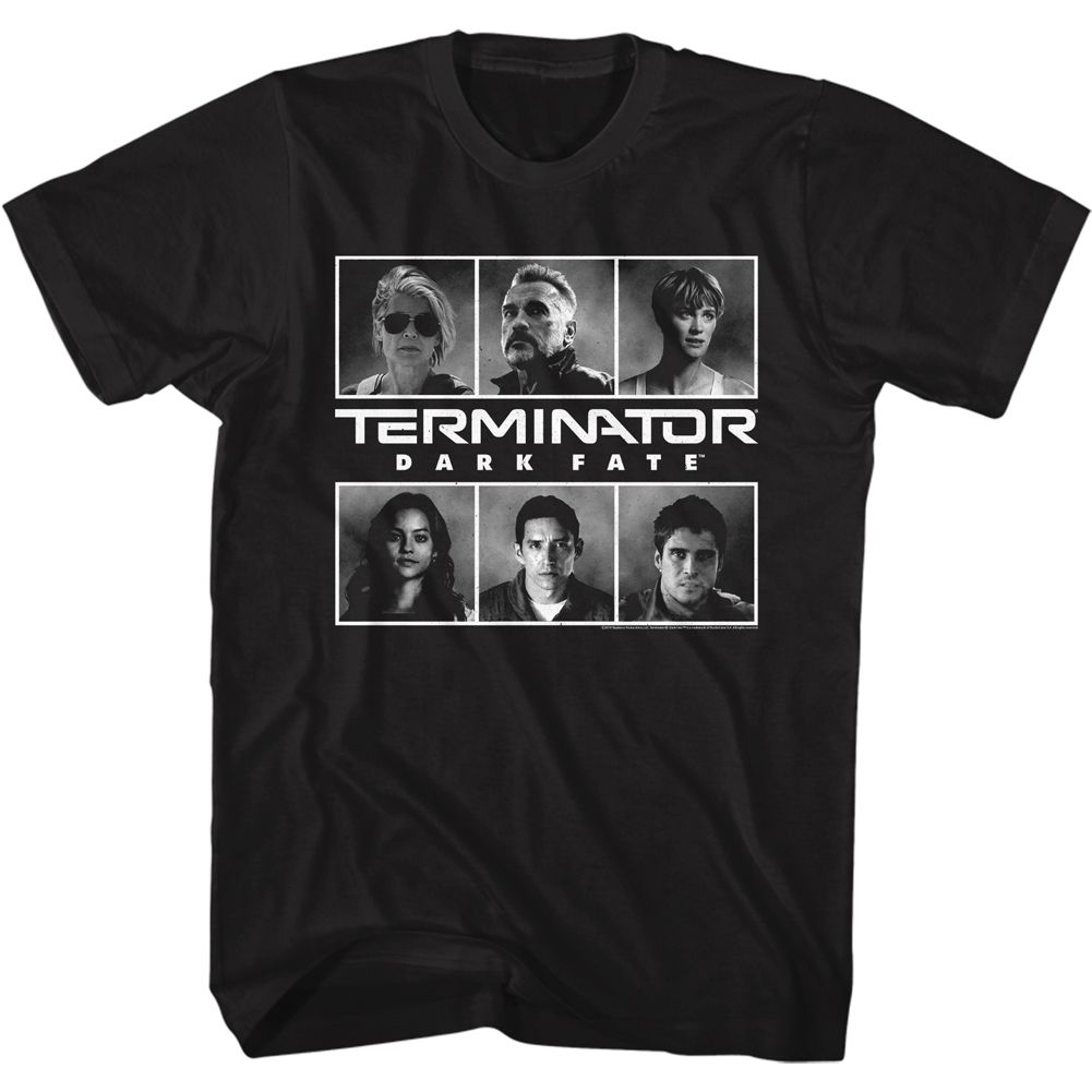 Wholesale Terminator Dark Fate Groupshot Black Adult T-Shirt