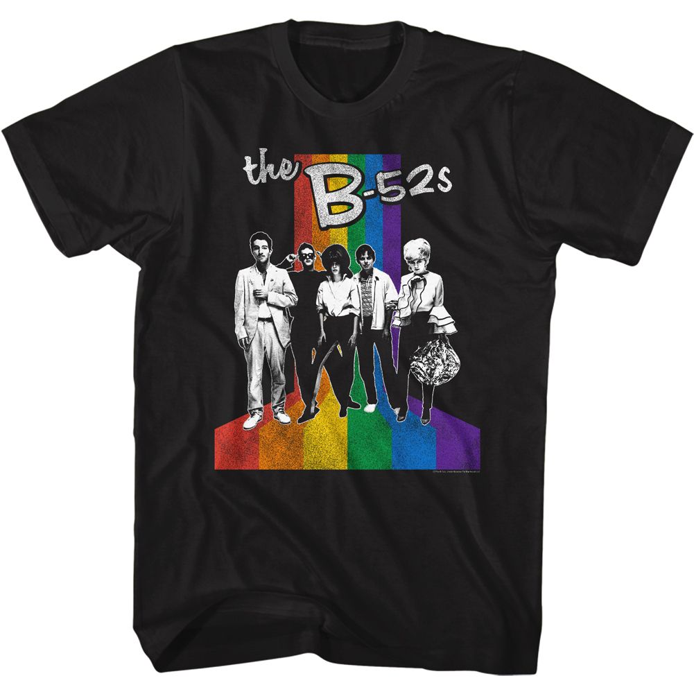 Wholesale The B-52's Band and Rainbow T-Shirt
