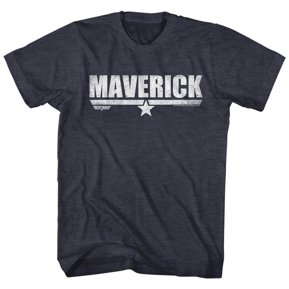 Wholesale Top Gun Movie Maverick Heather Navy Adult T-Shirt