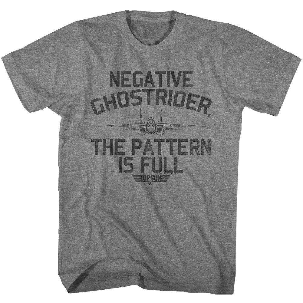 Wholesale Top Gun Movie Negative Ghostrider Heather Graphite Adult T-Shirt