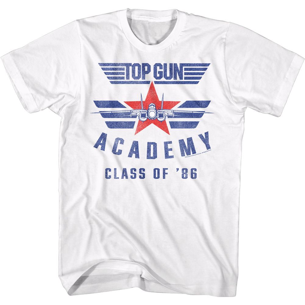 Wholesale Top Gun Movie Academy 86 White Adult T-Shirt