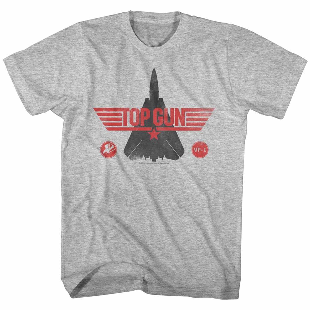 Wholesale Top Gun Movie Tomcat Heather Gray Adult T-Shirt