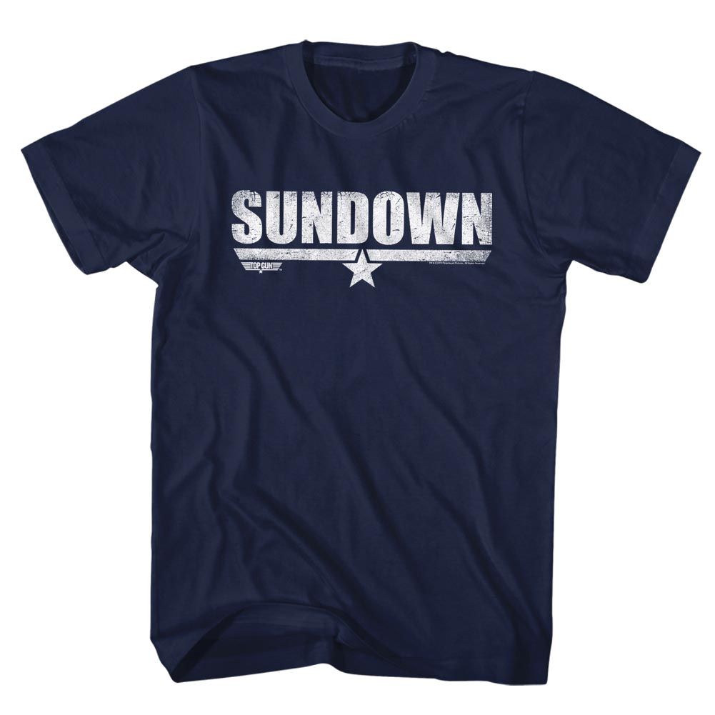 Wholesale Top Gun Movie Sundown Navy Adult T-Shirt