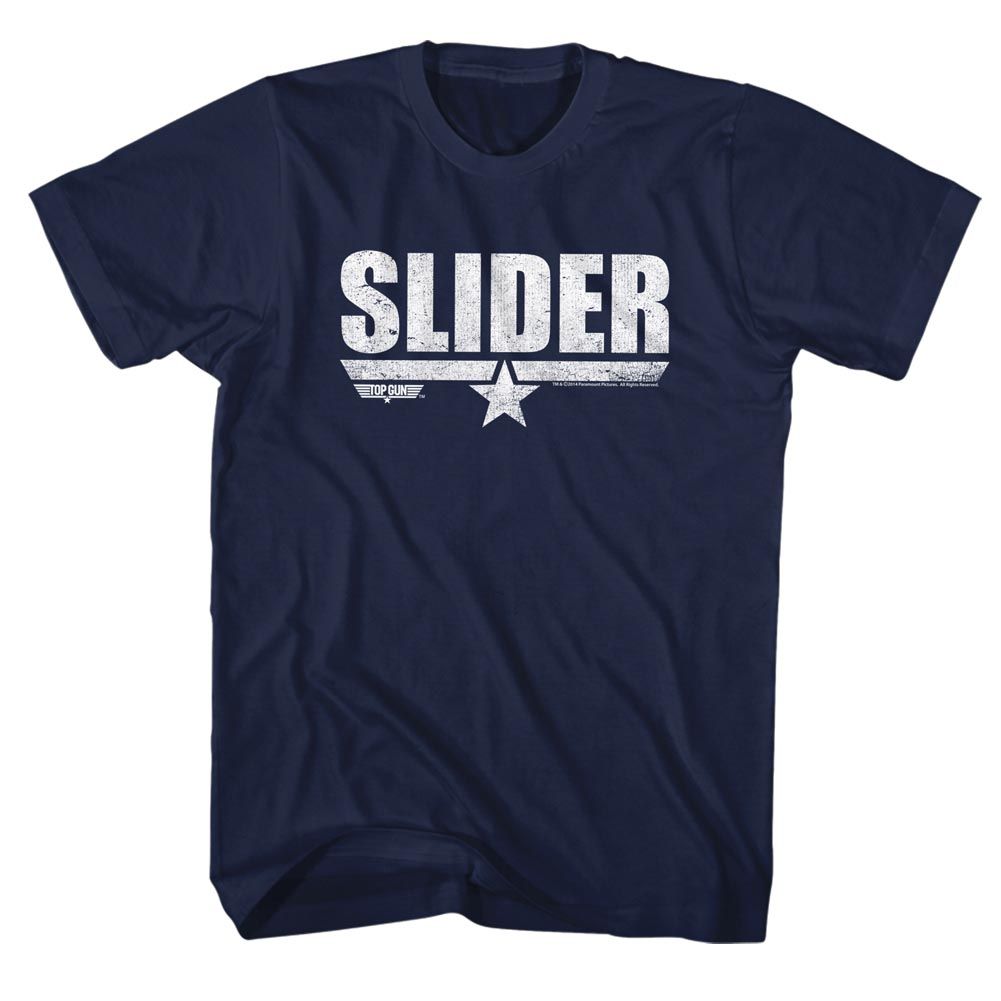 Wholesale Top Gun Movie Slider Navy Adult T-Shirt