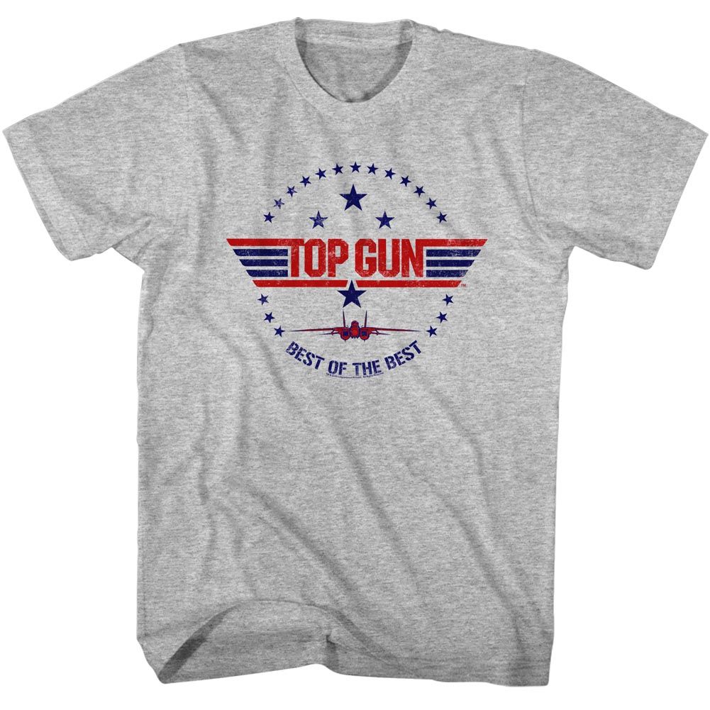 Wholesale Top Gun Movie Best of the Best Heather Gray Adult T-Shirt