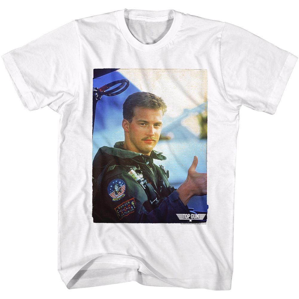 Wholesale Top Gun Movie Goose Vintage White Adult T-Shirt