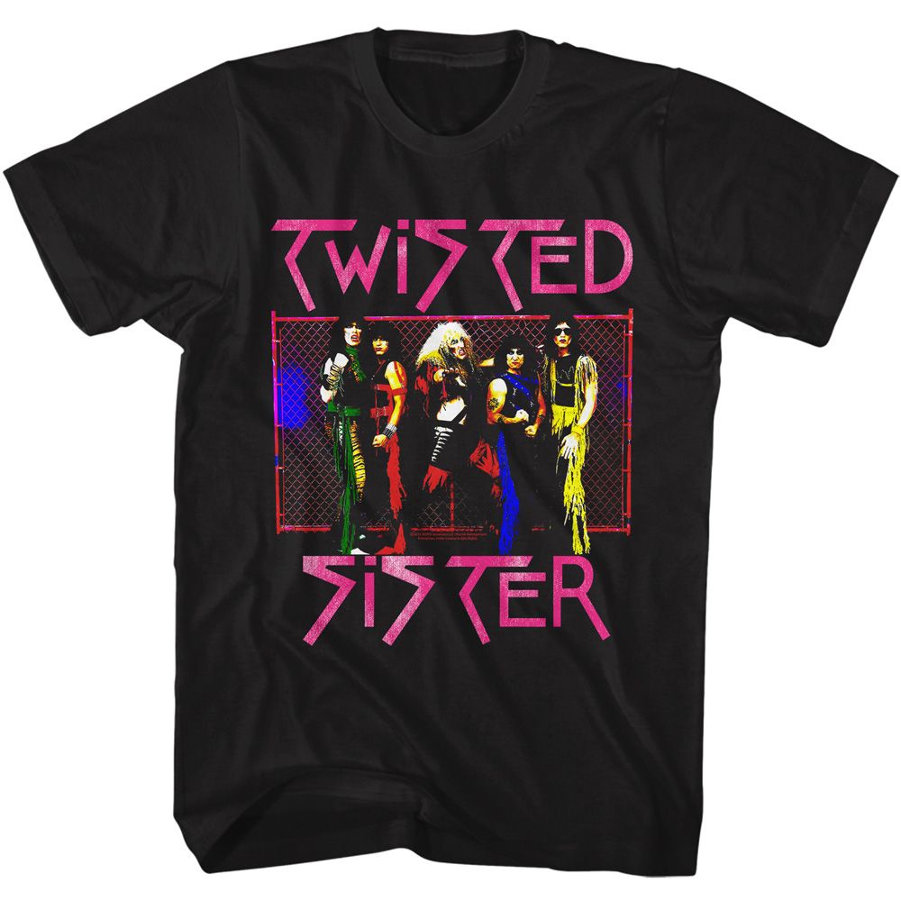 Wholesale Twisted Sister Fence Photo T-Shirt
