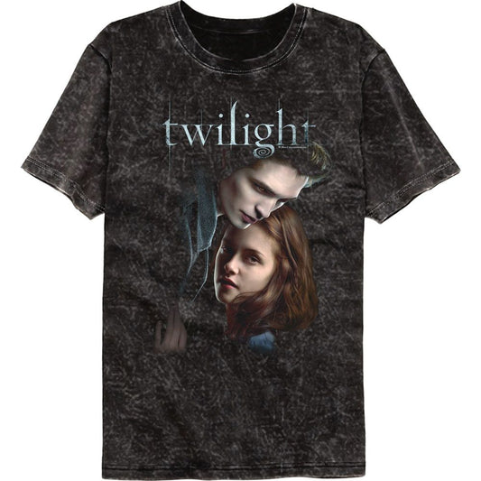 Wholesale Twilight Bella and Edward Photo Black Mineral Wash Premium Movie T-Shirt