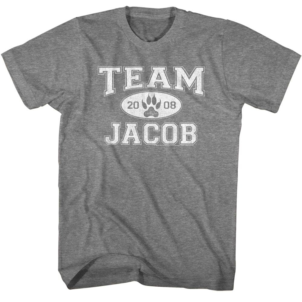 Wholesale Twilight Movie Team Jacob Solid Graphite Adult T-Shirt