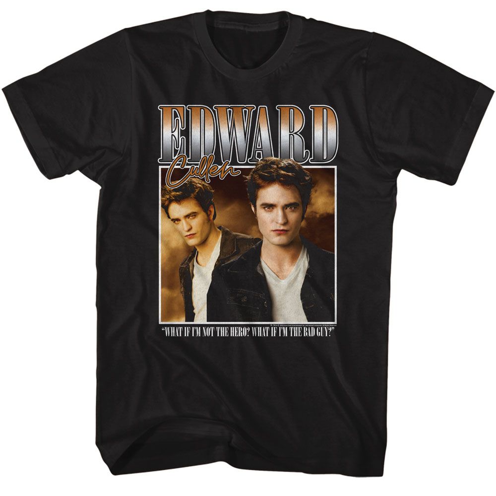 Wholesale Twilight Movie Two Image Box Black Adult T-Shirt