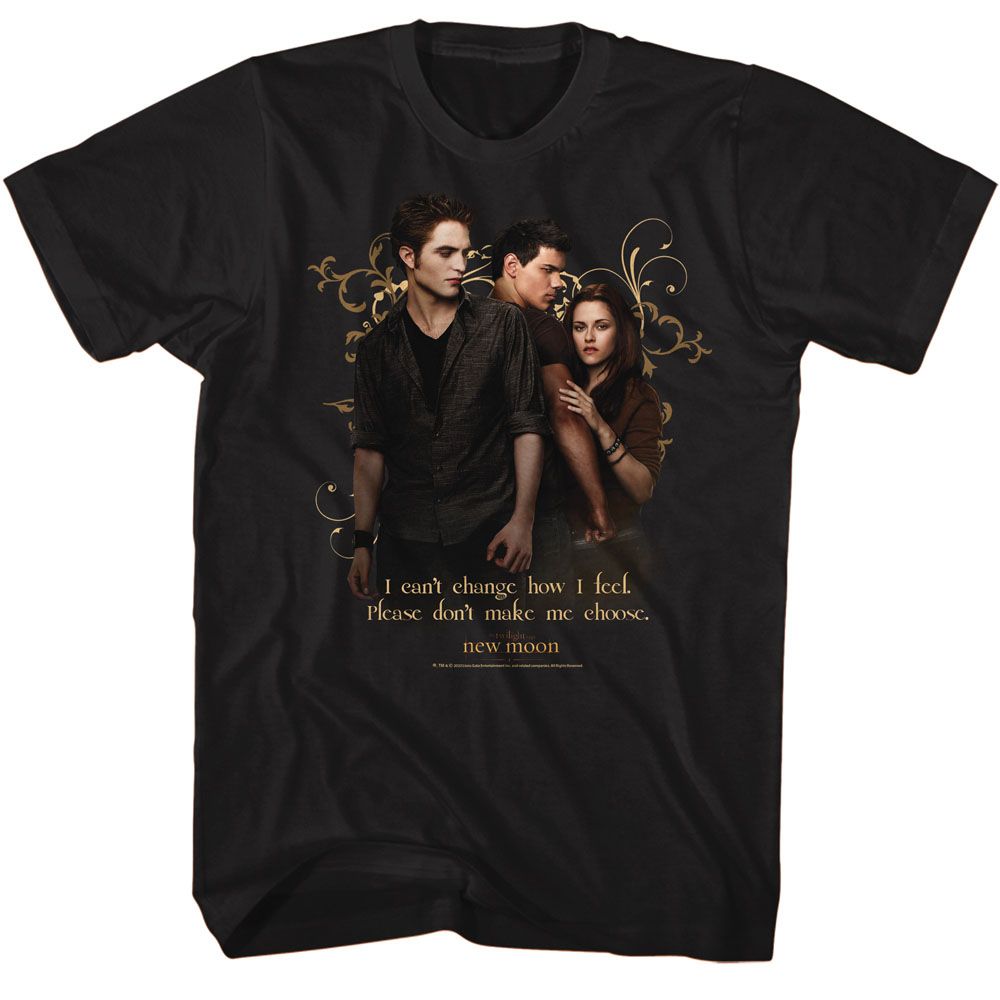 Wholesale Twilight Movie New Moon Poster Black Adult T-Shirt