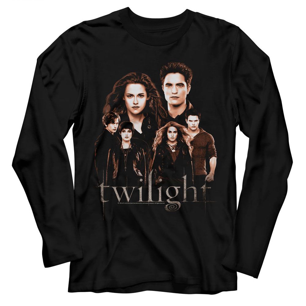 Wholesale Twilight Movie Breaking Dawn Group Black Adult Long Sleeve T-Shirt