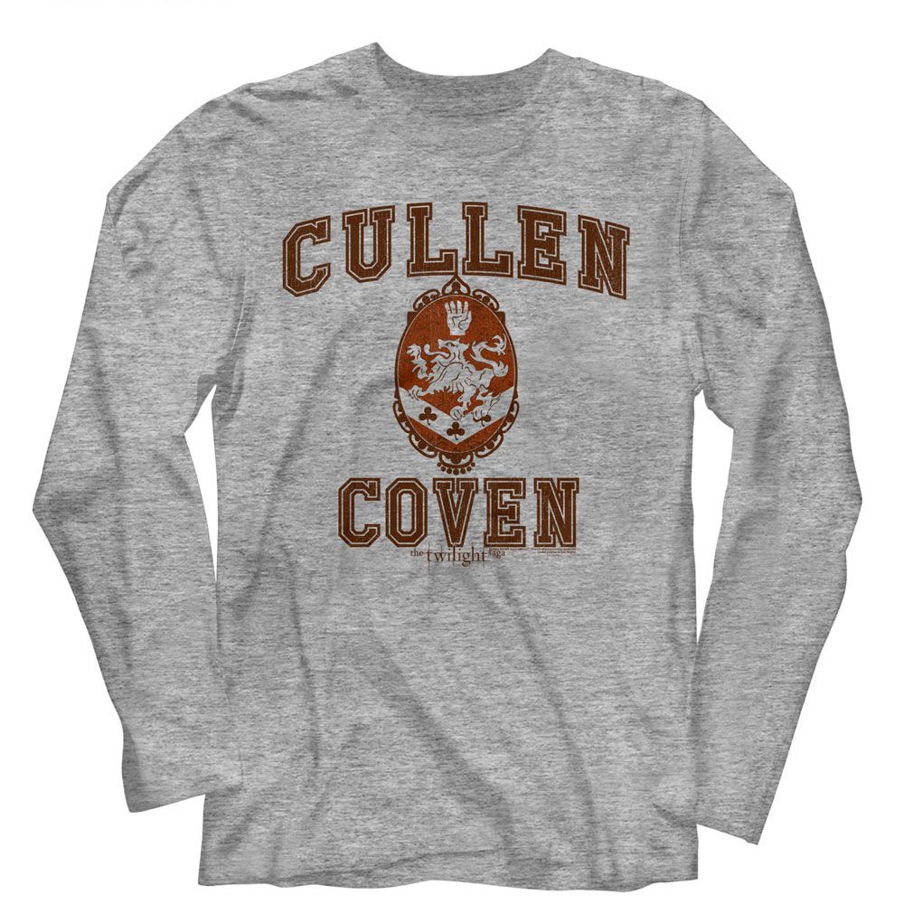 Wholesale Twilight Movie Cullen Family Alumni Heather Gray Adult Long Sleeve T-Shirt