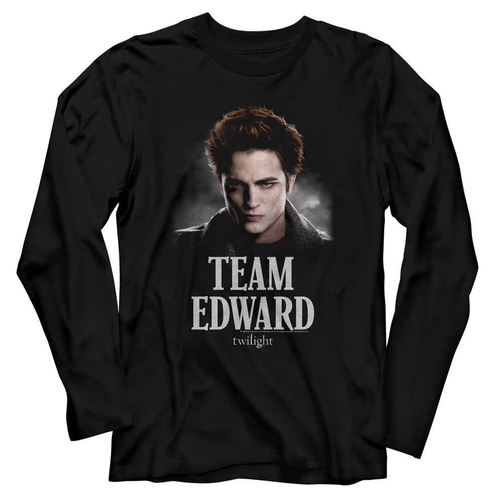 Wholesale Twilight Movie Team Edward Black Adult Long Sleeve T-Shirt