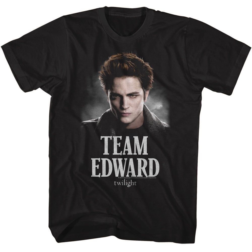 Wholesale Twilight Movie Team Edward Black Adult T-Shirt
