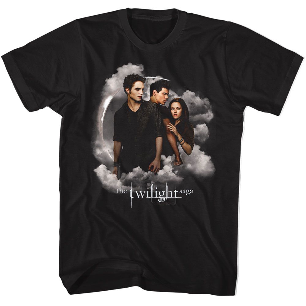 Wholesale Twilight Movie Jacob Bella Edward Clouds Black Adult T-Shirt