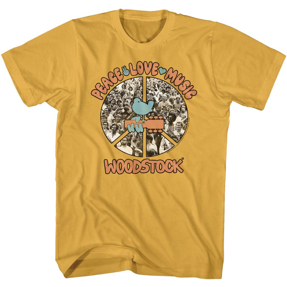 Wholesale Woodstock Peace Love Music T-Shirt