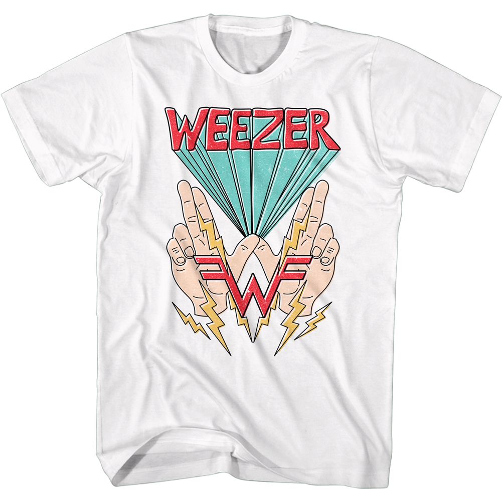 Wholesale Weezer W Hands and Lightning T-Shirt