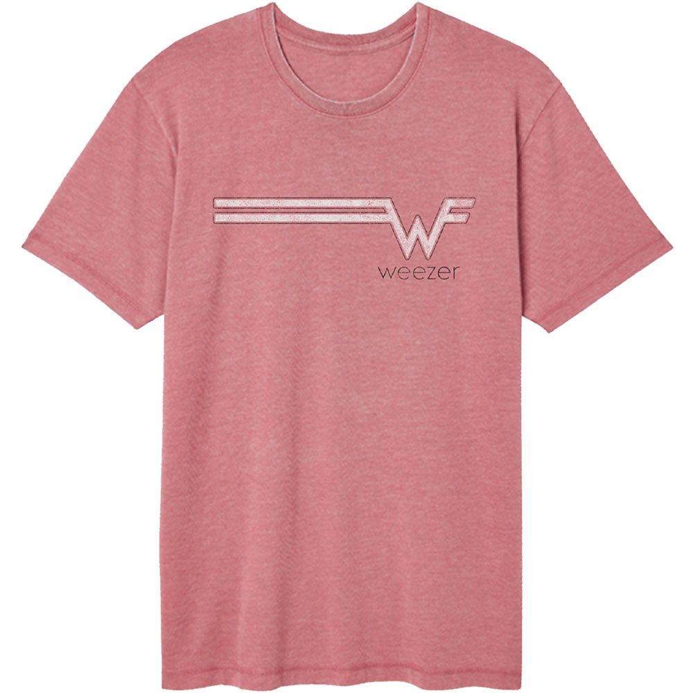 Wholesale Weezer Strip Logo Vintage Wash Premium Band T-Shirt