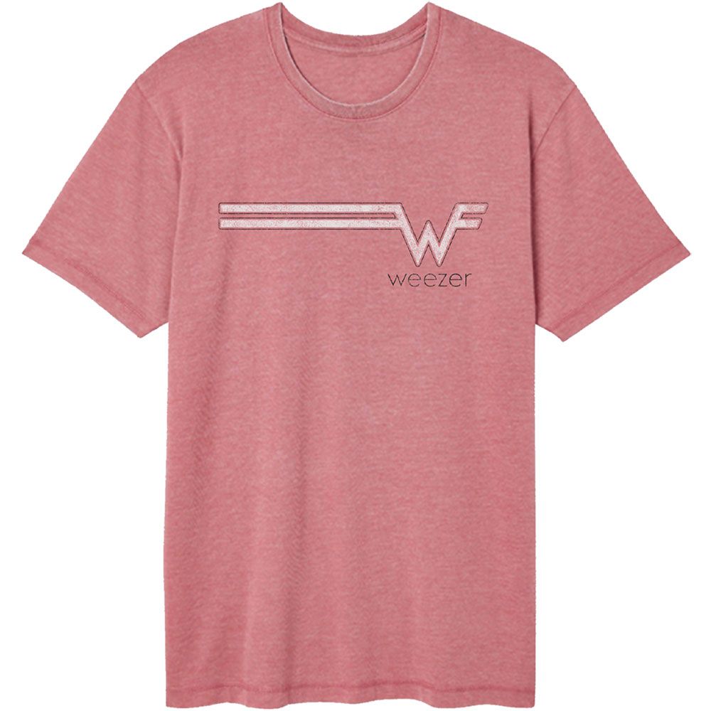 Wholesale Weezer Strip Logo Vintage Wash Premium Band T-Shirt