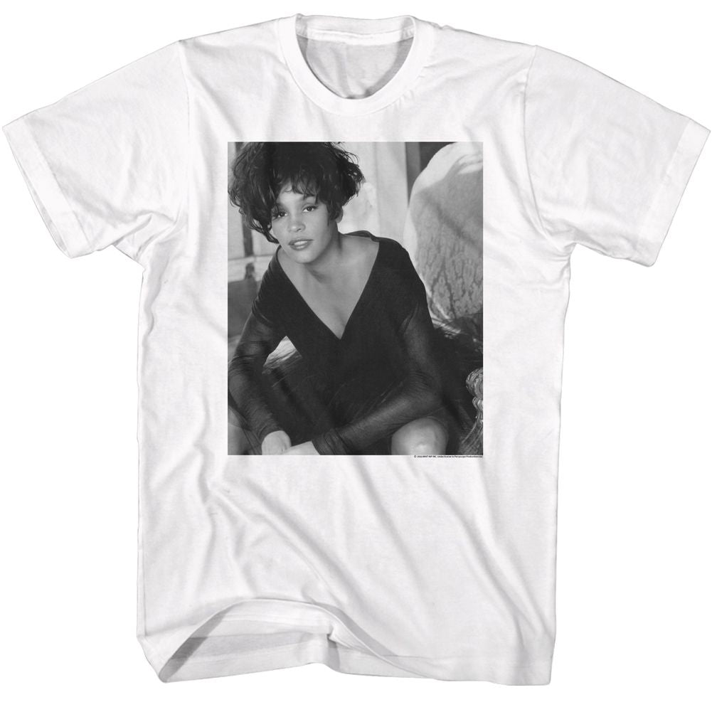 Wholesale Whitney Houston Black and White Lean T-Shirt